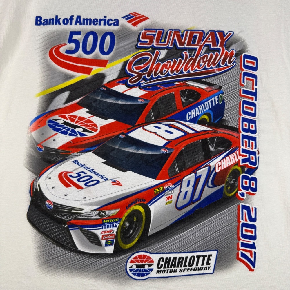 Bank of America 500 NASCAR T-Shirt Charlotte Motor Speedway Men's 2XL
